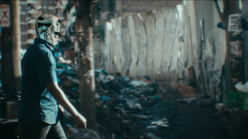 AI imagery of human fusing with screen