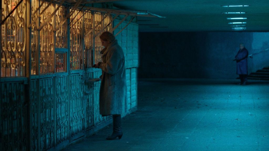 Daiva at a food counter