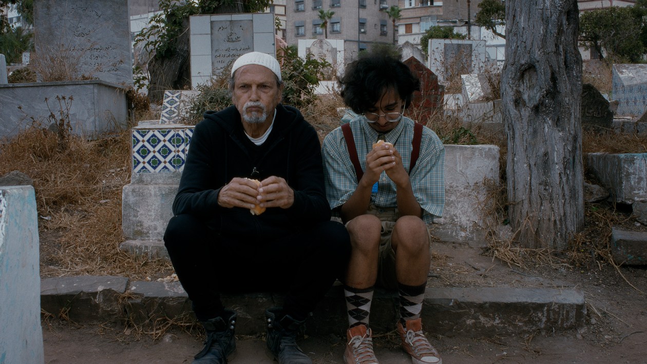 Karim and Mahmoud on a graveyard