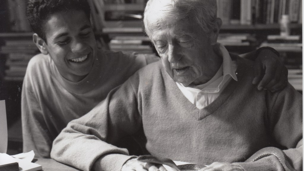 Paul Bowles with the director as young man