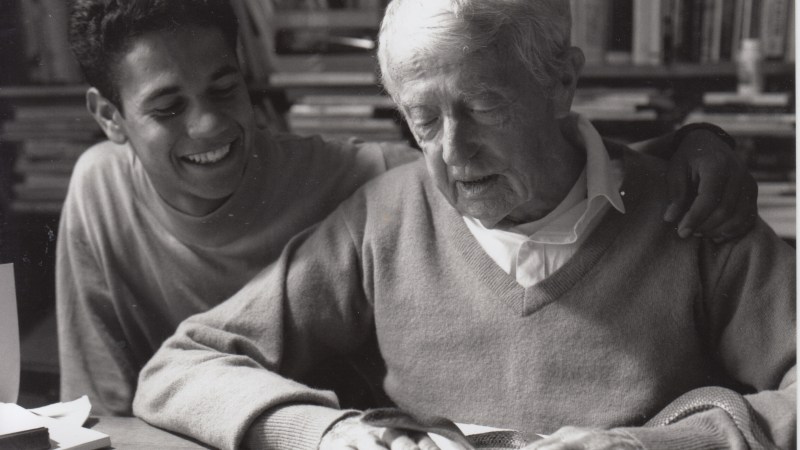 Paul Bowles with the director as young man