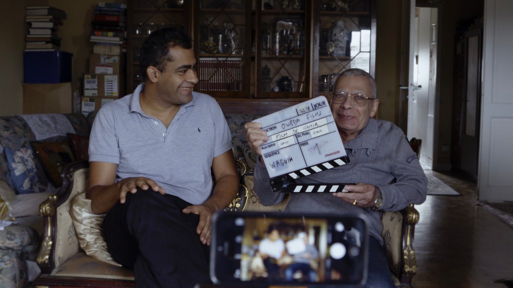 Director with his elderly father