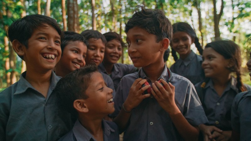 Mivan with school children
