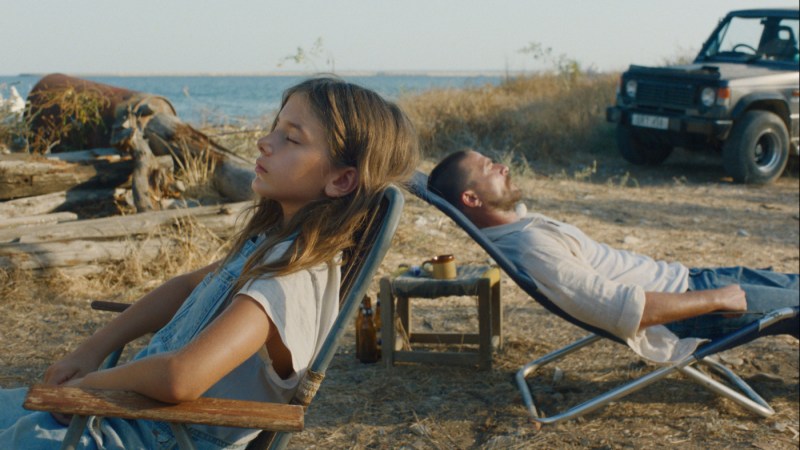 Iris and Aris at the sea shore