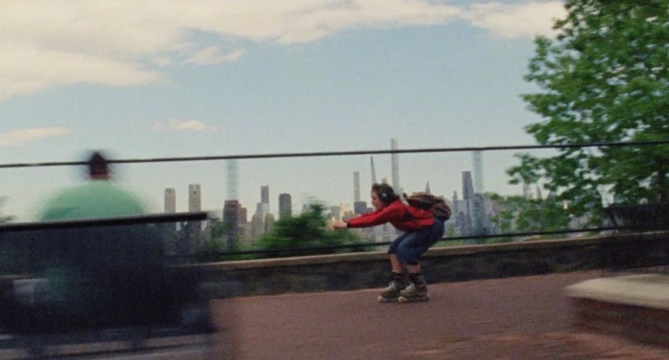 Alex racIng on inline skates