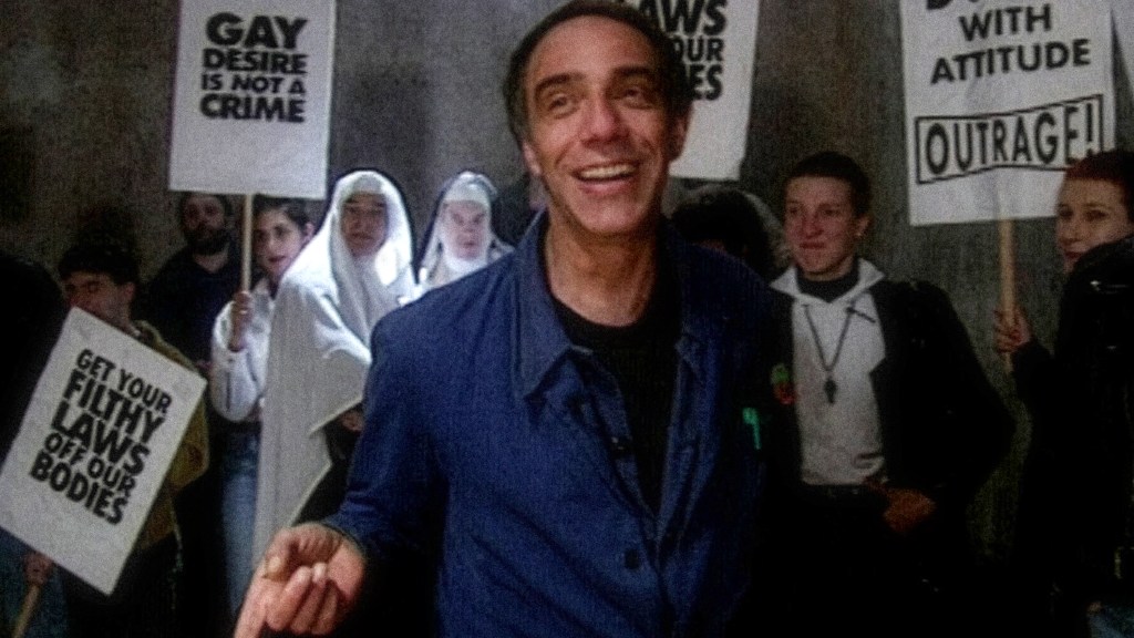 Derek Jarman on the ste of „Edward II“