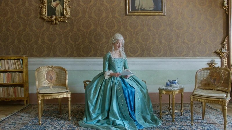 Chiara in historic costume for a role