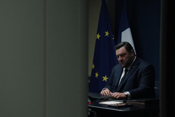 The French president in the Jupiter room